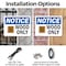Signmission Wood Only, 10 in W x Rectangle, Plastic OS-2PACK-NS-P-710-L-19067 - alternate 8